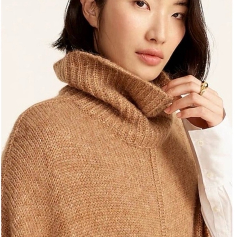 J. Crew Camel Turtleneck Sweater